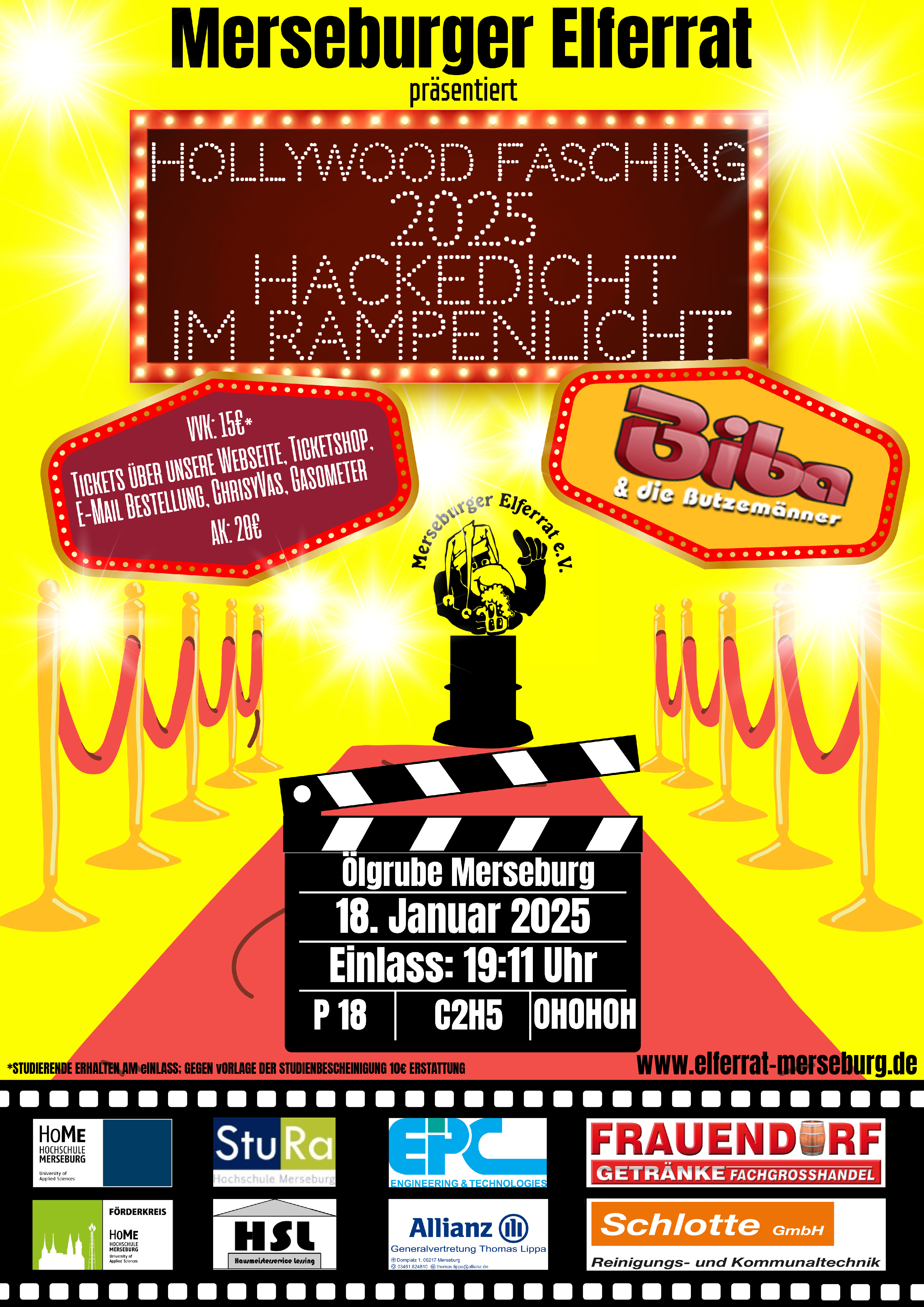 Hollywoodfasching 2025 - Hackedicht im Rampenlicht